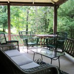 Airy porch with lawn