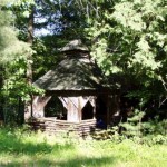 Adirondack wood gazebo